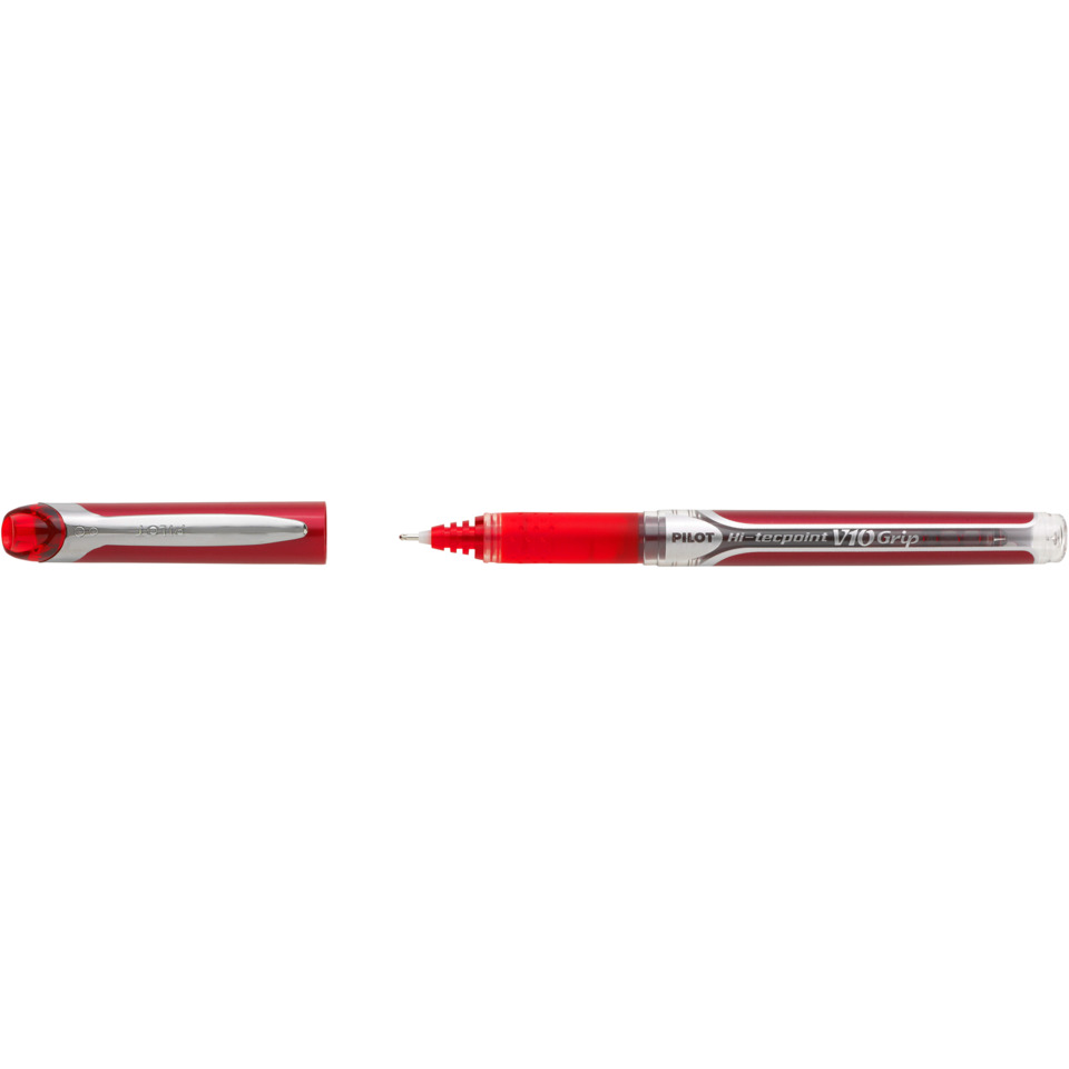 Kugelschreiber, Tintenroller, Rot, Transparent, Globoid-Design