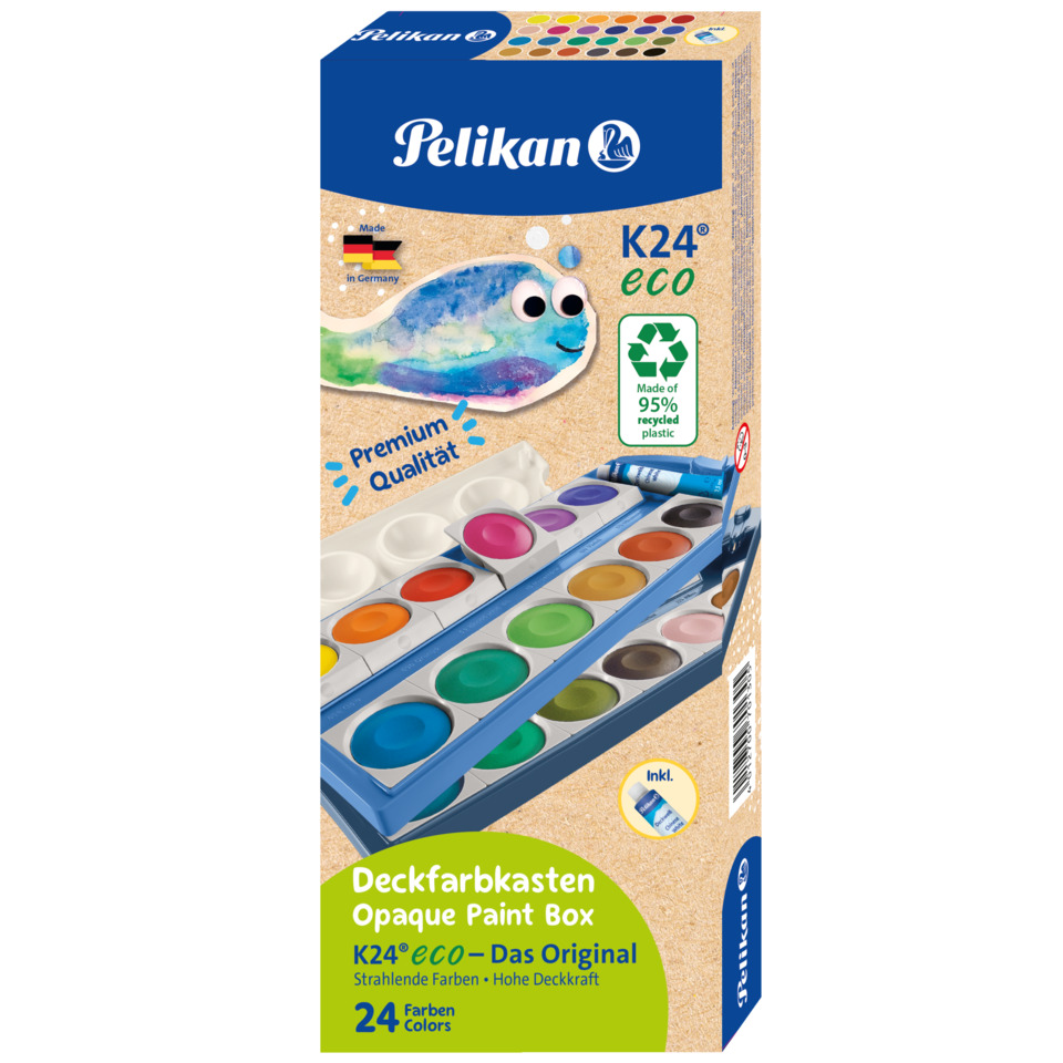 Aquarellfarben, Künstlerkasten, Malfarben, Deckfarbkasten, K24 eco