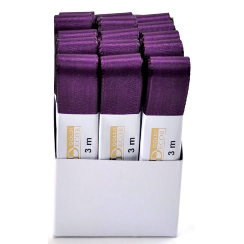 Zierband Taft, 25mmx3m, lila mauve GOLDINA 14450256011503