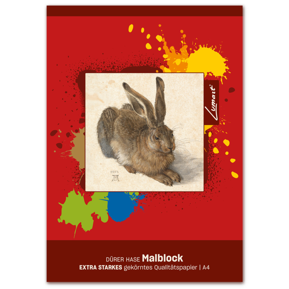 Kaninchen, Illustration, A4, Qualitätspapier, Rote Verpackung