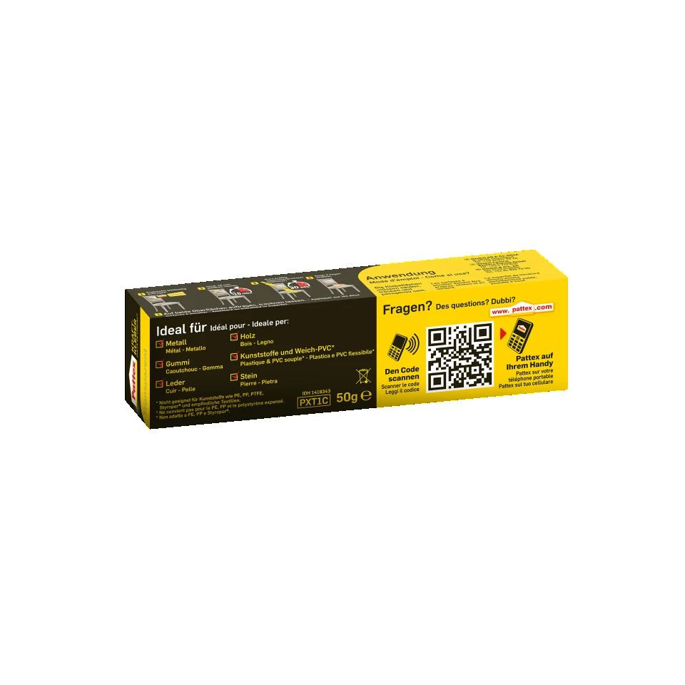 Klebeband, Kartonverpackung, Verpackungsklebeband, Schwarz-Gelbold, QR-Code