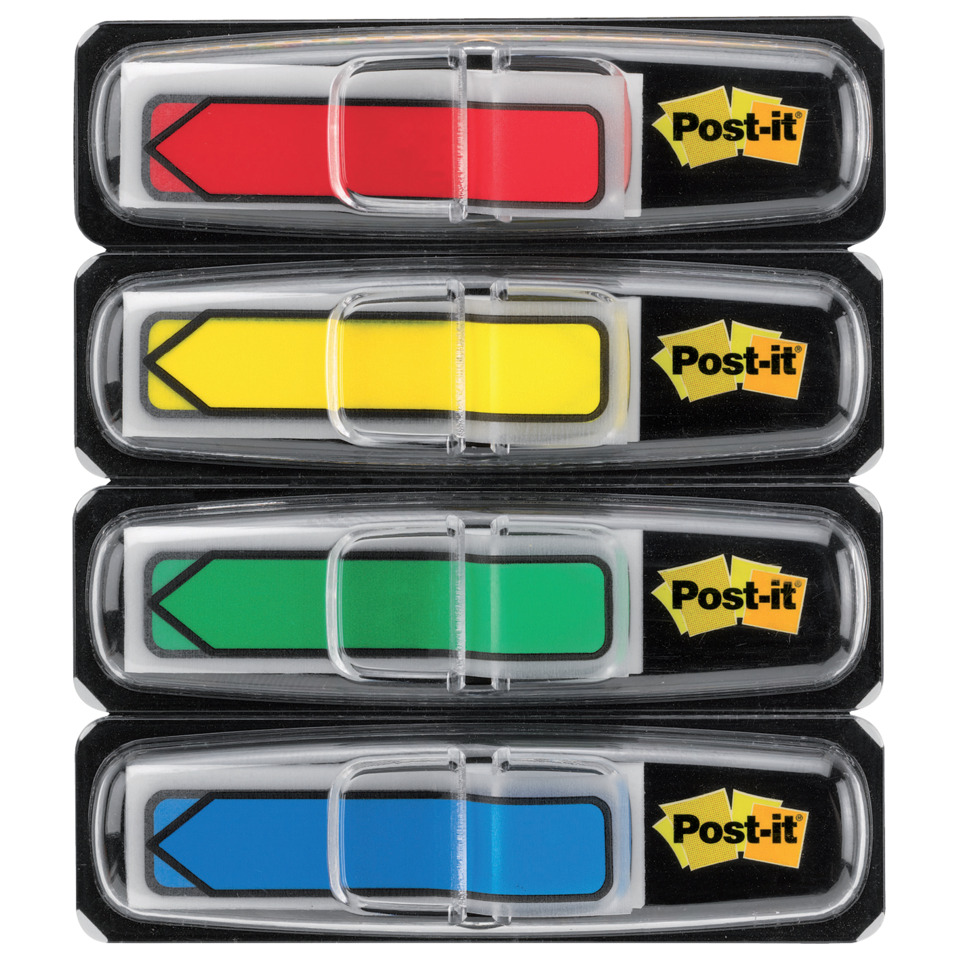 Post-it, Flaggenschilder, Neonfarbene Marker, Klebezettel, Bunte Klebezettel
