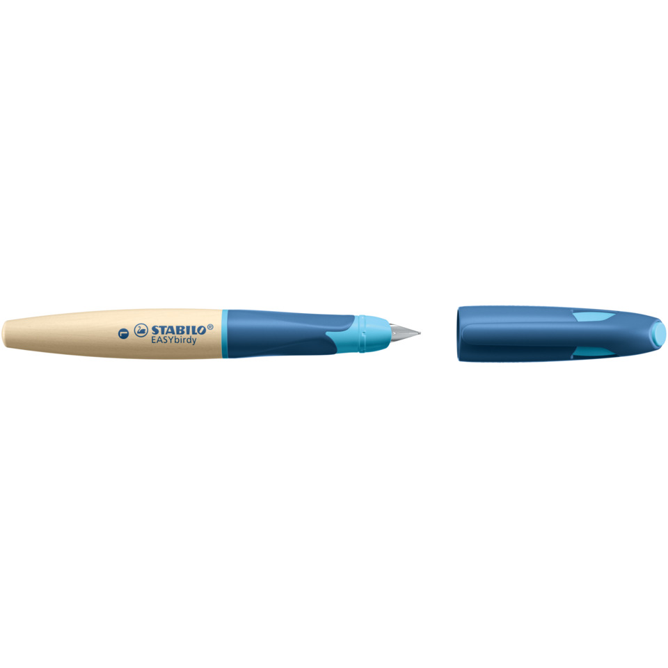 Kunststoffgriff, Bleistiftanspitzer, drehbares Design, Blau, Stabilo Easydublin