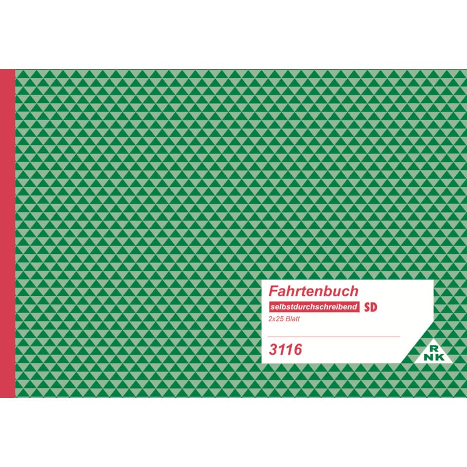 Notizbuch, Kleines Format, Grünes Muster, Geometrisches Muster, Linierte Seiten