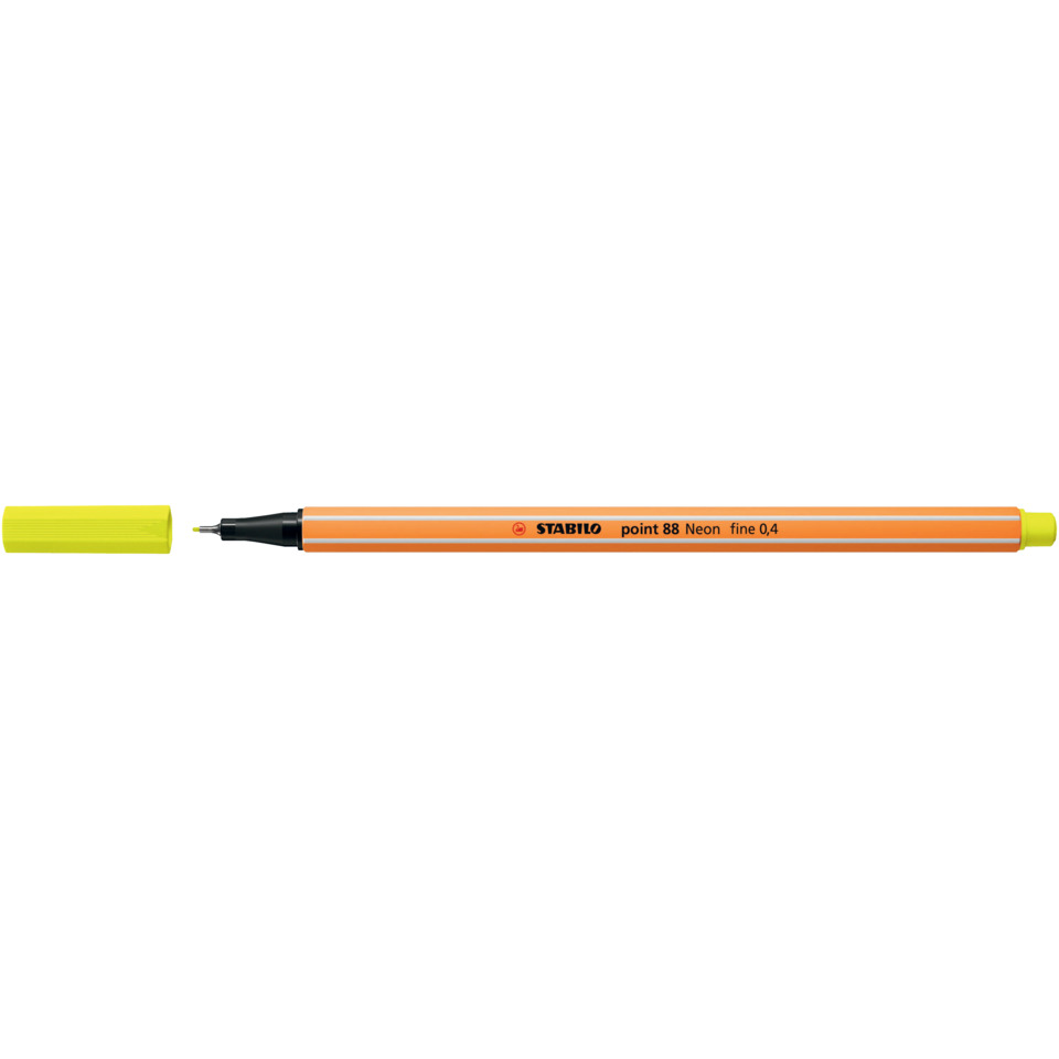 hochleuchtend, marker, orange, neon, spitze