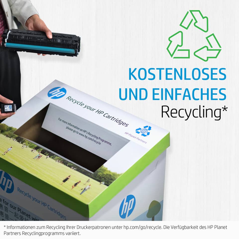 toner cartridge, Druckerpatrone, HP-Box, Recycling, Verpackungskarton