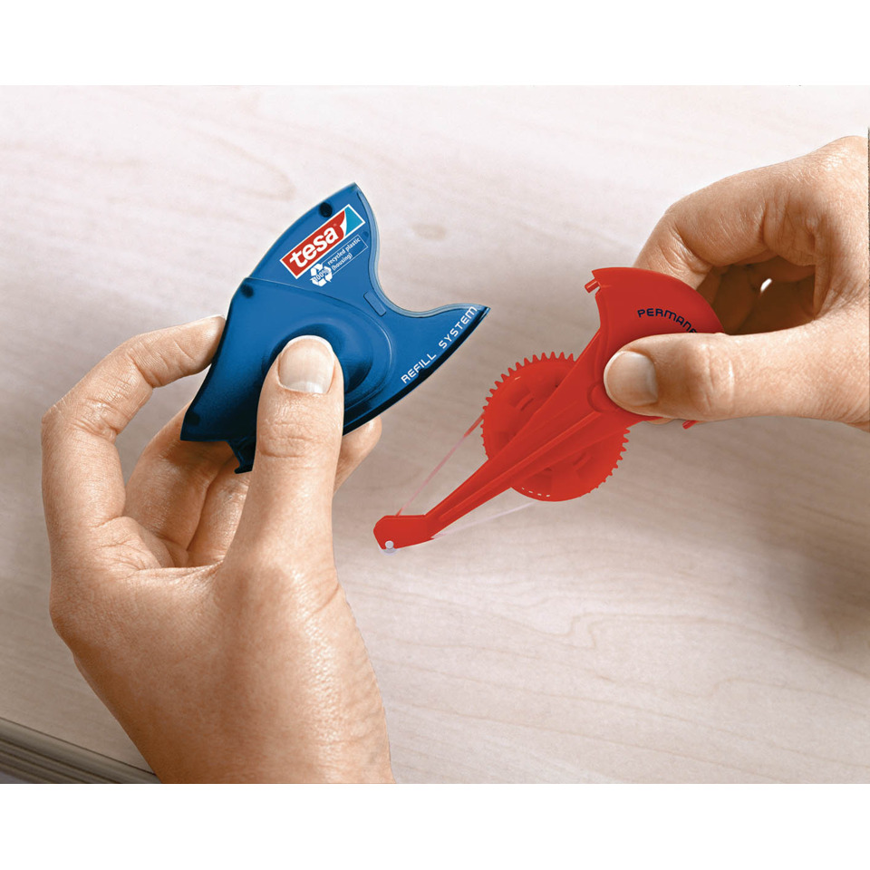 tape dispenser, reflill system, blue dispenser, casing, scotch tape
