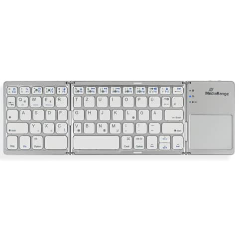 Tastatur Bluetooth mit Touchpad silber MEDIARANGE MROS133