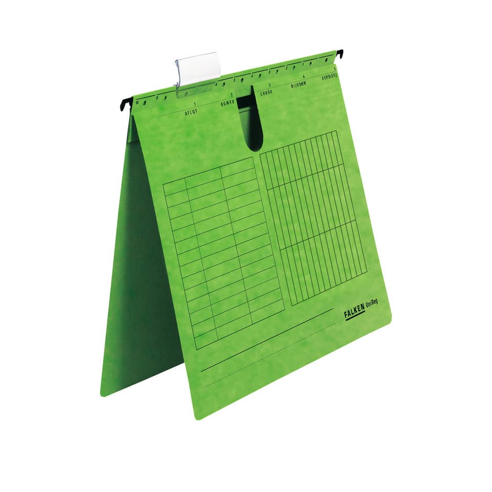 Hängehefter UniReg, A4, 230g/m², kfm. Heftung, grün FALKEN 80002785