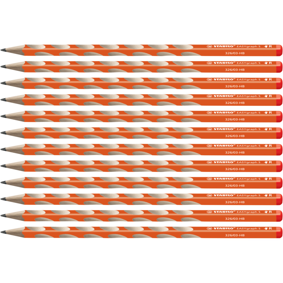 Bleistift, Graphit, Orange, HB, Stift-Pack