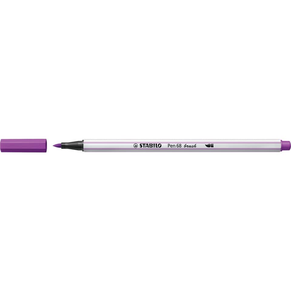 Faserschreiber mit Pinselspitze Pen 68 brush, lila STABILO 568/58