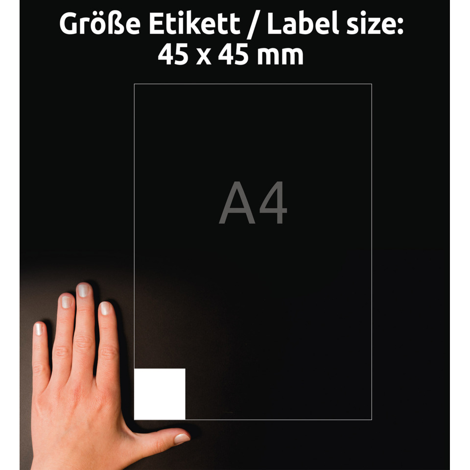 hand, handfläche, weißes quadrat, A4, schwarz, weiß, layout, etikett, poster, karte, größe