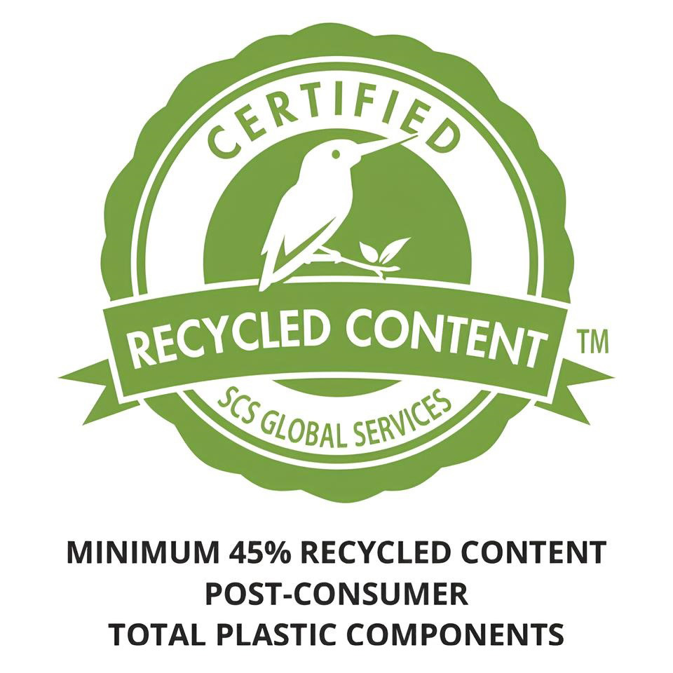 recycelte Inhalte, zertifiziert, Logo, Kunststoff, ökologisch