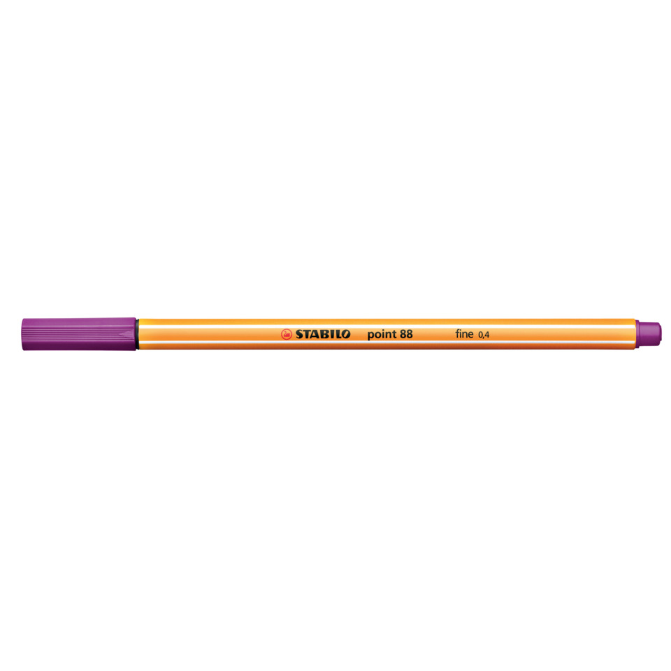 Marker, Filzstift, Orangener Körper, Lila Deckel, point 88