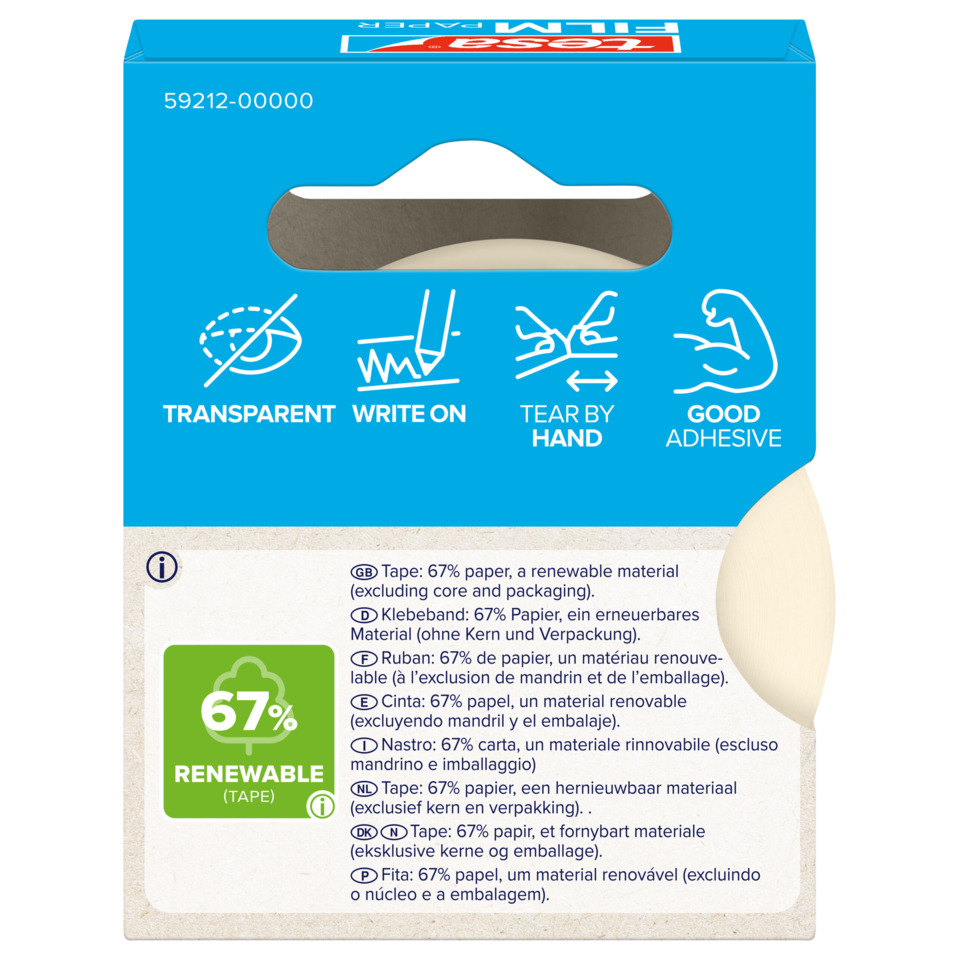 band, Tape, erneuerbar, 67%, Papier