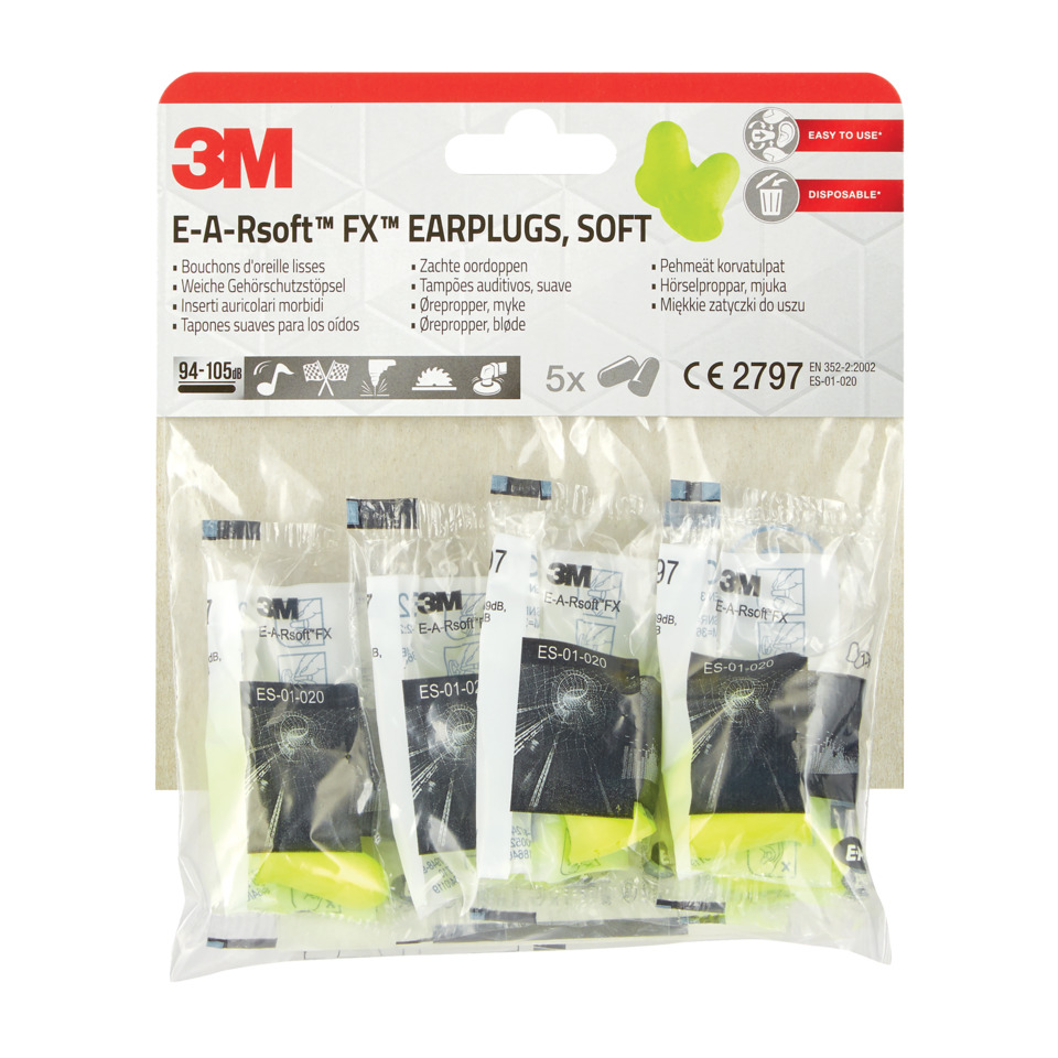 3M-Ohrenstöpsel, E-A-Rsoft, Ohrstöpsel, Einweg, Geräuschunterdrückung