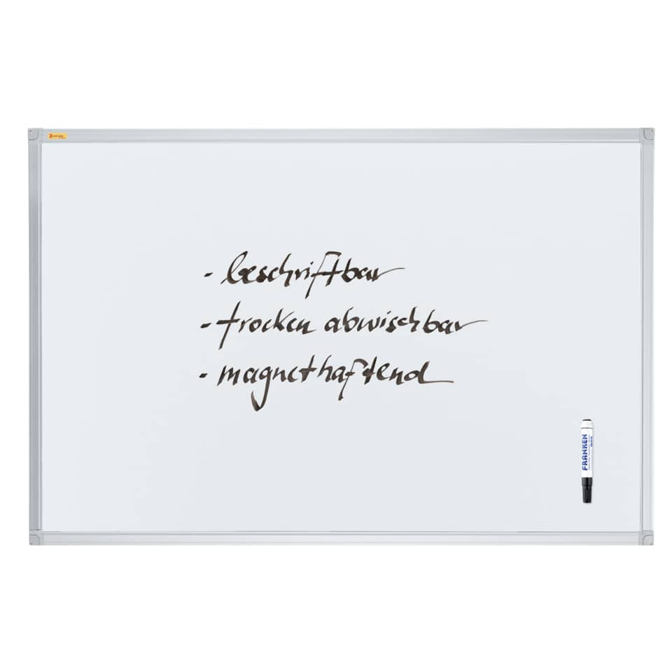 whiteboard, magnetic, dry-erase, framed, marker