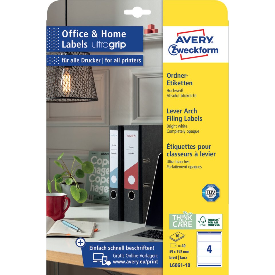Etiketten, Ordneretiketten, Leber Arch, Binder, Tagesordnung, Etiketten, Ordneretiketten, Binder, Farbige Ordner, Avery Zweckform
