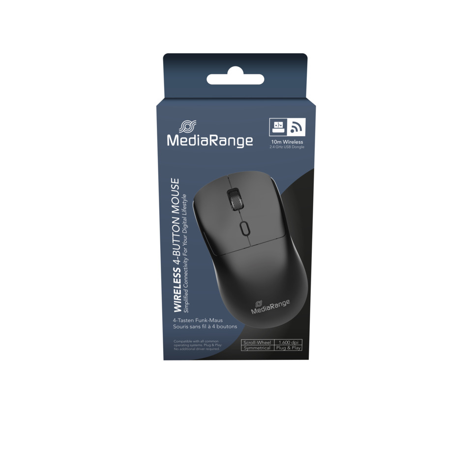 drahtloser Ma..., optischer Maus, 2,4 GHz, USB-Dongle, schwarz