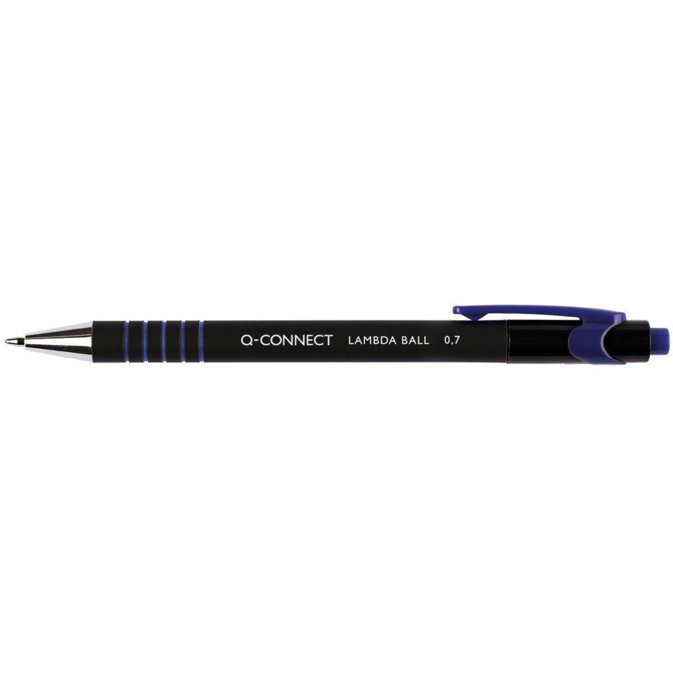 Kugelschreiber Lambda, M, blau Q-CONNECT KF00673 Stift