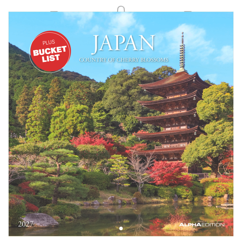 Pagode, Garten, Teich, Herbst, Japan