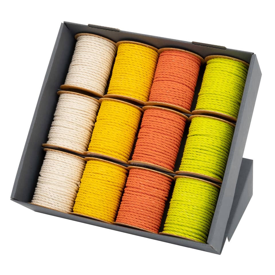 Kordelzug, Schnur, Spule, Mehrfarbig, Boxenset
