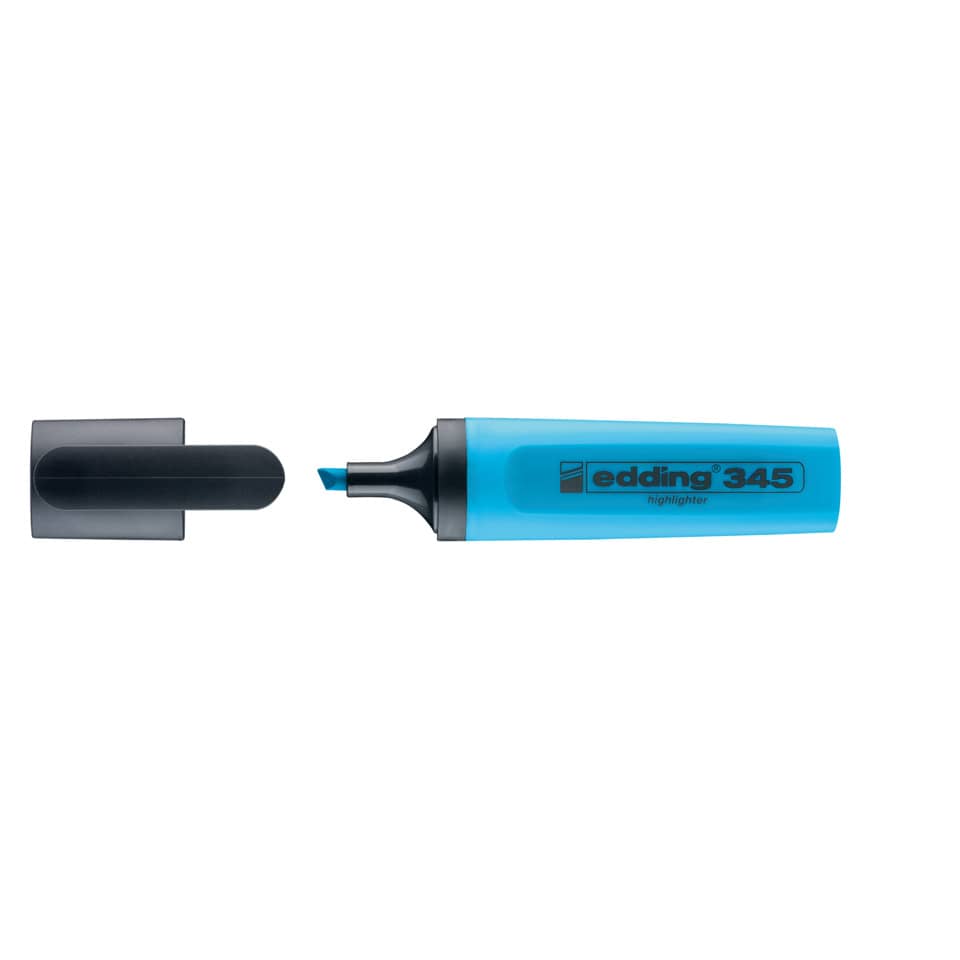 Highlighter, Blau, Marker, edging 345, Tinte/Sichtbar