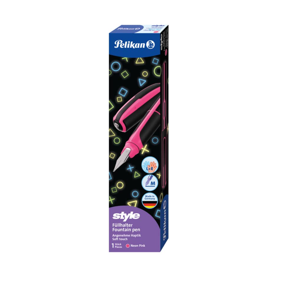 Füllhalter, Fountain pen, Neon pink, Soft touch, Made in Germany