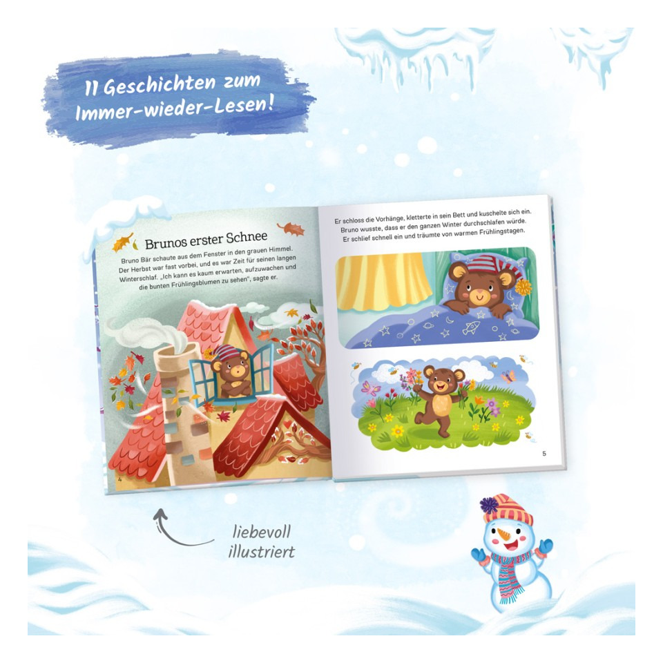 Kinderbuch, Illustration, Schnee, Bär, Tiere