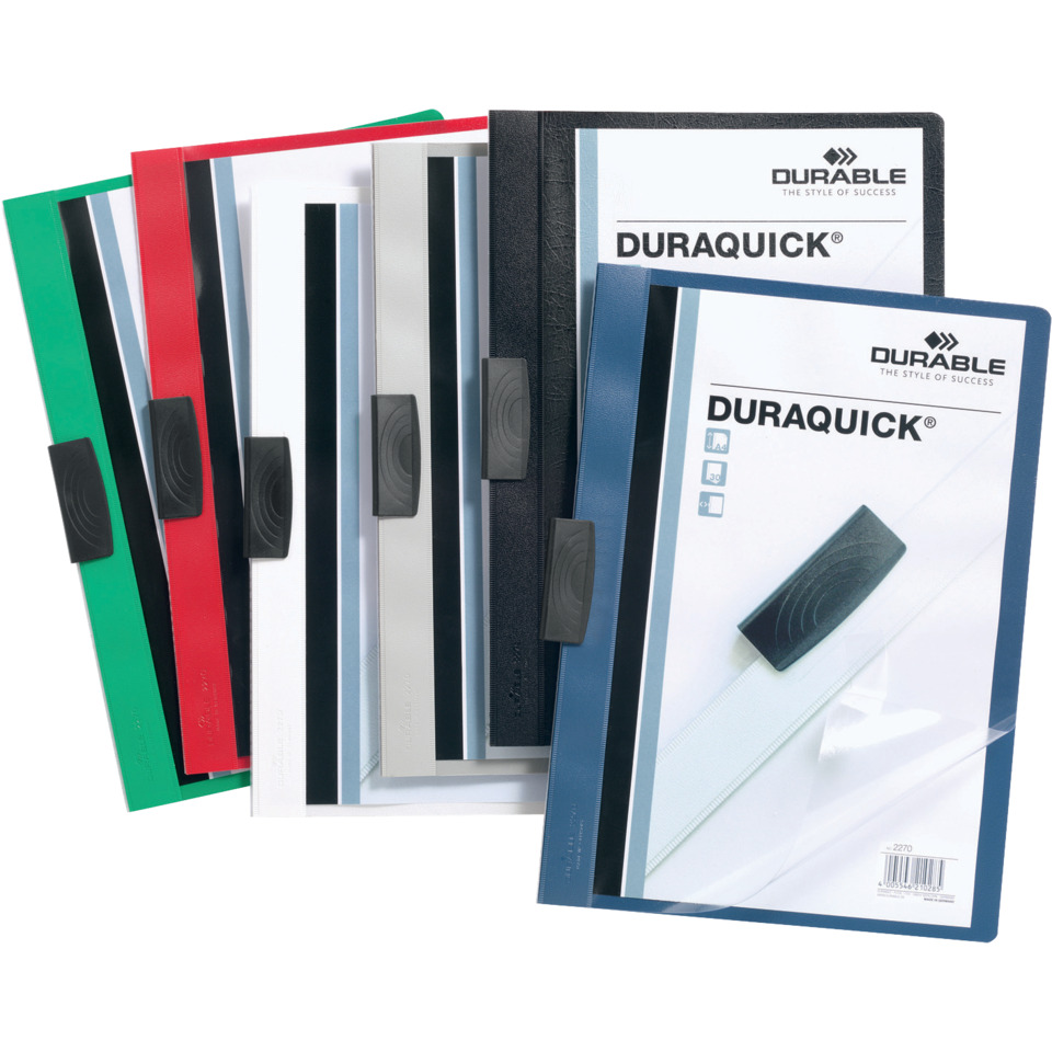 Ordner, Dokumentenmappe, Kunststoff, Mehrfarbig, Klemmmechanik