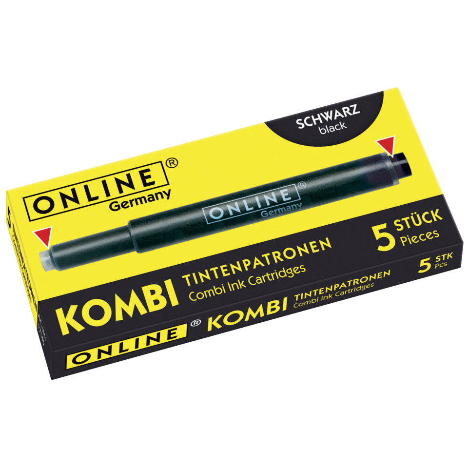 Tintenpatronen, Kombi, Cartridges, 5 Stück, Schwarz