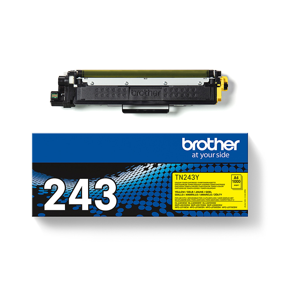 toner, cartridge, laser, gelb, brother