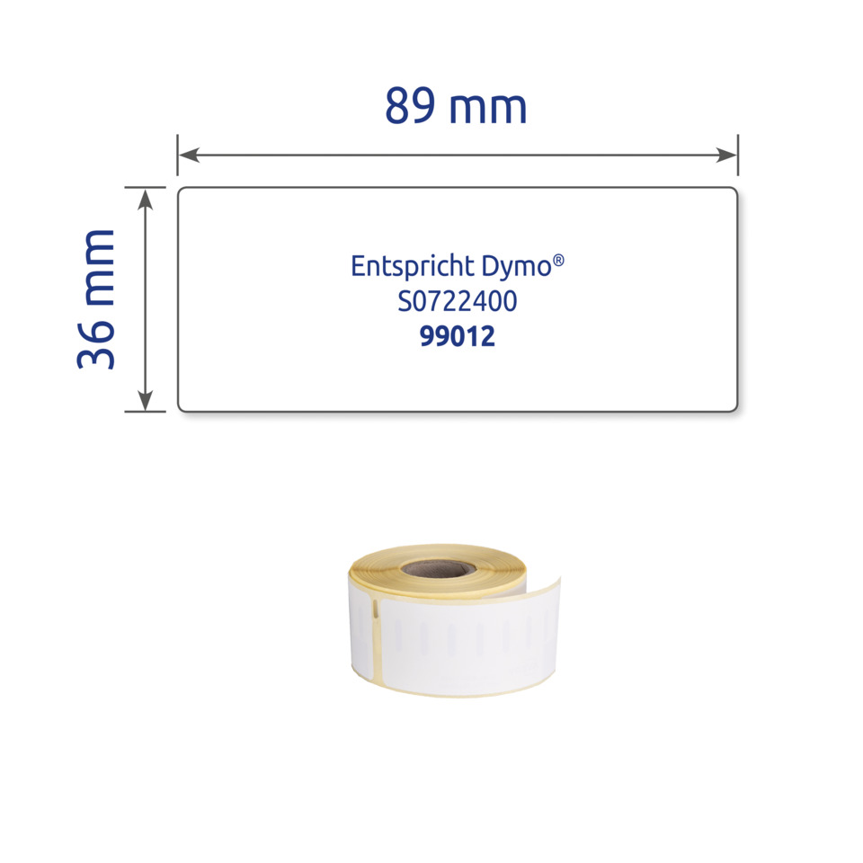 Etiketten-Rolle, Dymo Etiketten, Klebeband, Etikettenband, Beschriftungsrolle