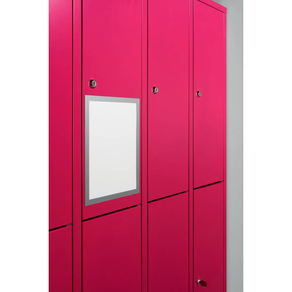 Schrank, Metall, Schließfach, pink, Spiegel