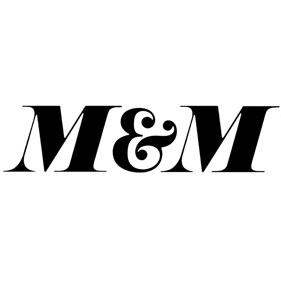 logo, M&M, ampersand, Typografie, Markenlogo