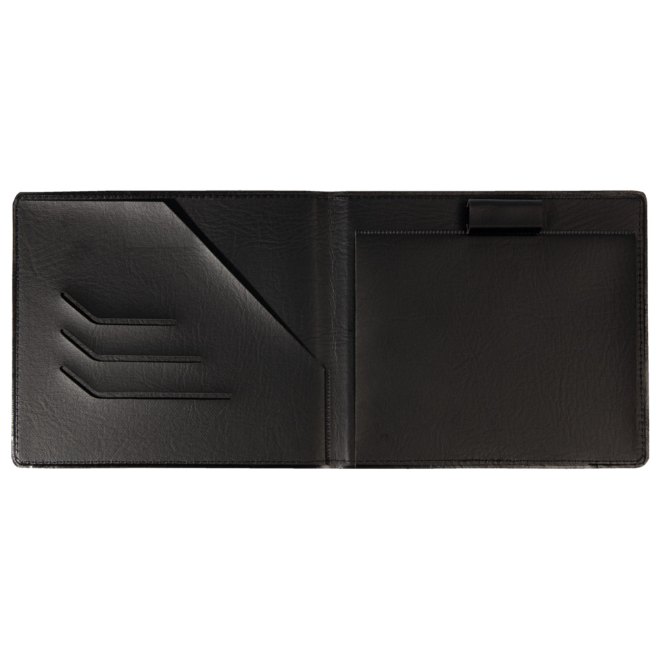 Portemonnaie, Leder, Bi-Fold, Schwarz, Kartenfächer