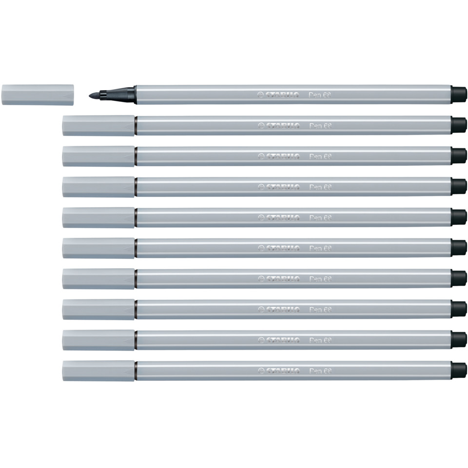 Markerstift, Feinliner, Grau, Spitzenspitz, Penset