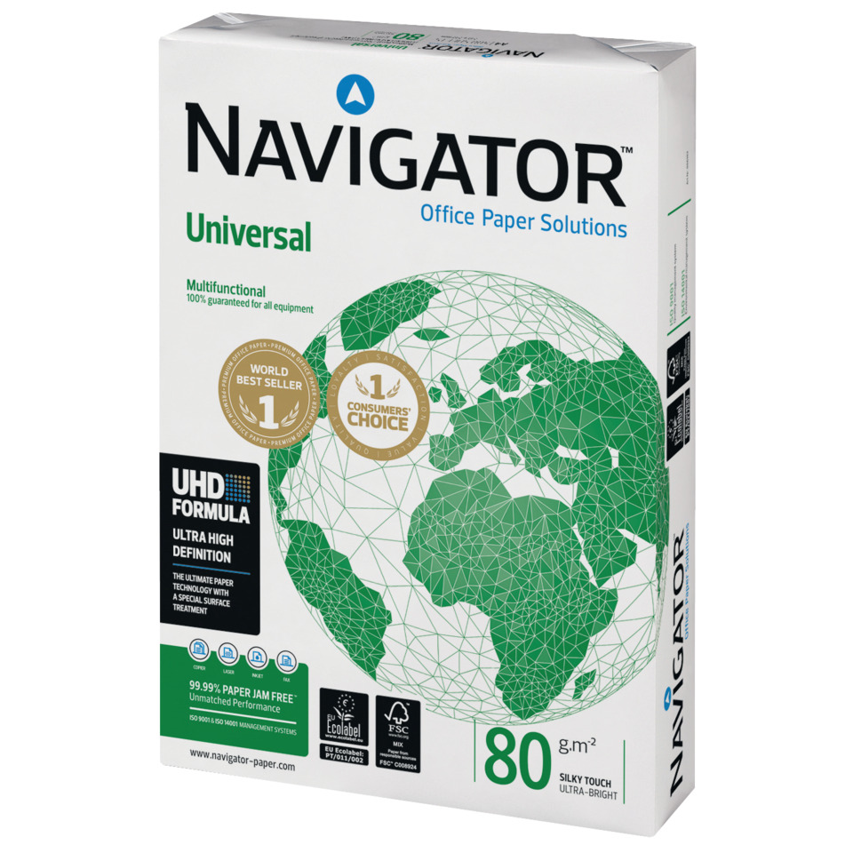 Büropapier, 80 g/m², A4?, Geometrische Globusgestaltung, Universallösung Papiertyp