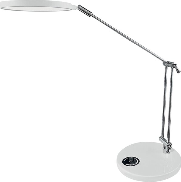 LED-Tischleuchte Spark, weiß, Standfuß, neutralweiß, Energieeffizienzklasse F, Lebensdauer Leuchtmittel 30.000 Stunden, dimmbar