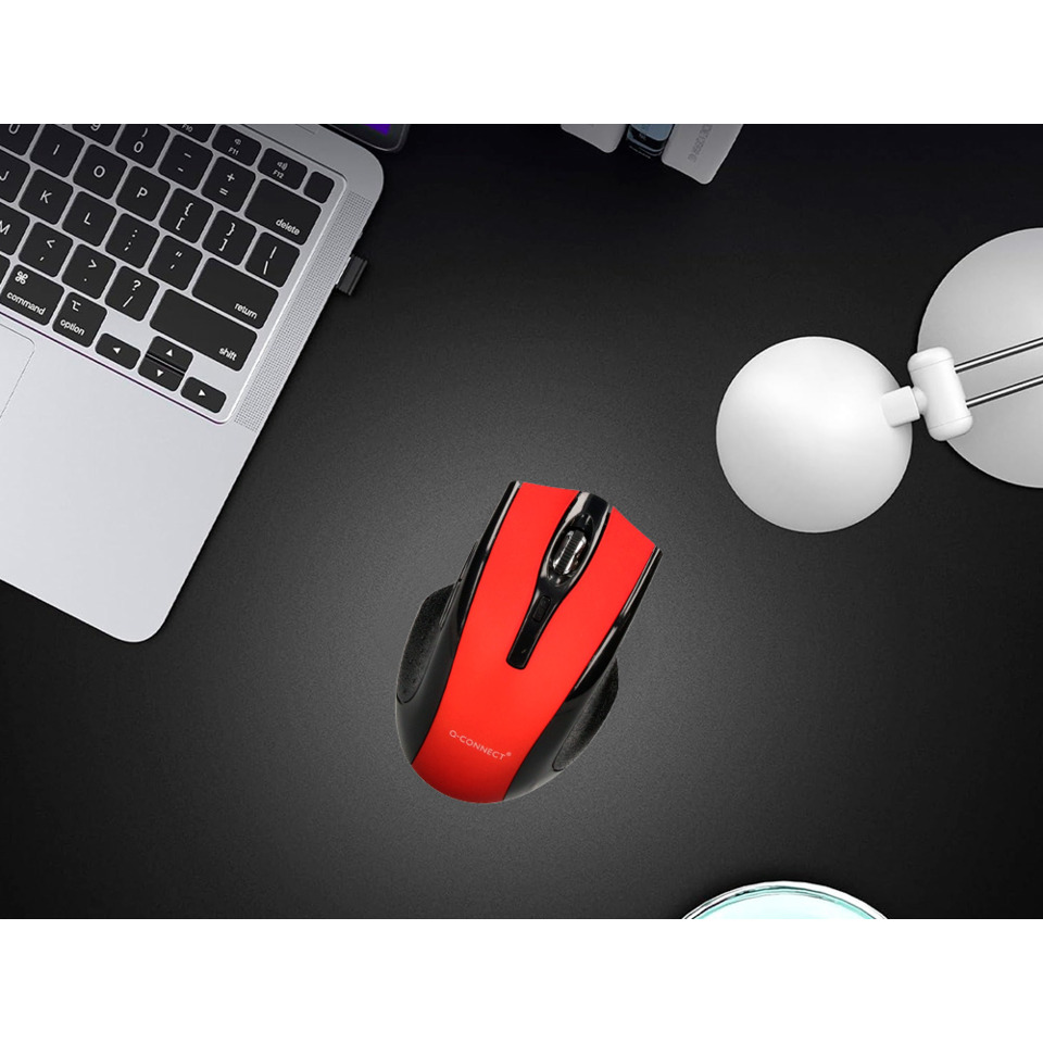 Maus, Rot, Gaming-Maus, Kabellose Maus, USB-Empfänger