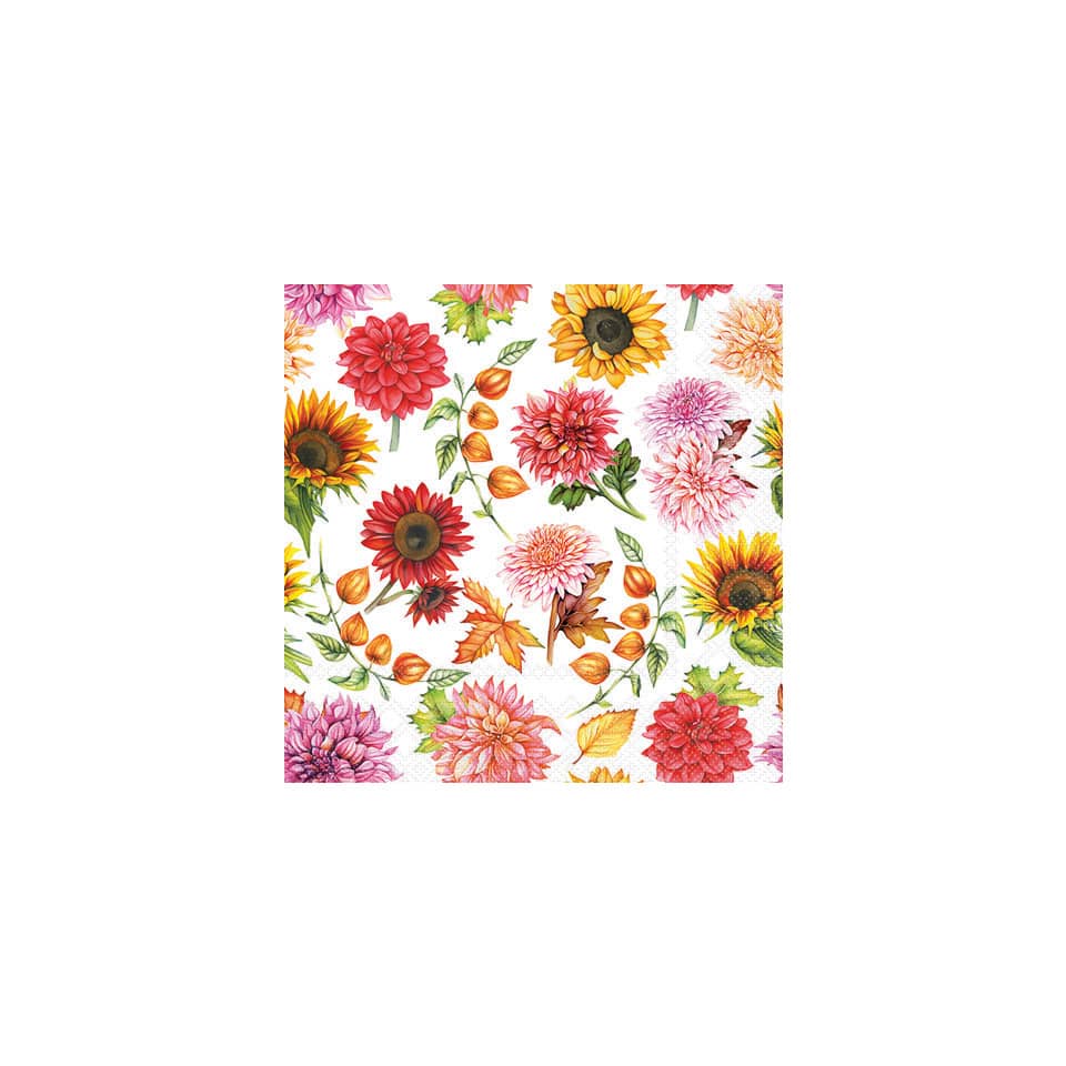 Blumen, Musterdruck, Pflanzenmuster, Dahlie, Herbstfarben