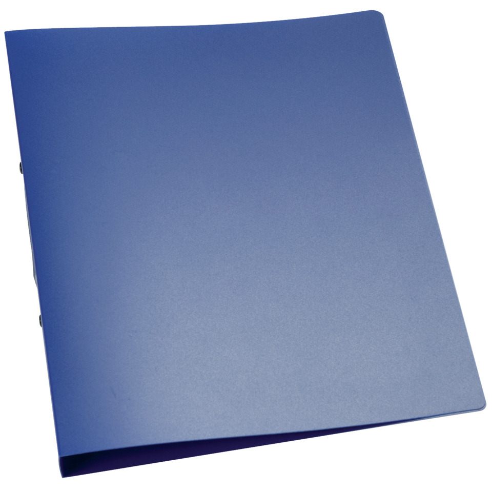 Ordner, Kunststoff, Blau, A4, glänzend