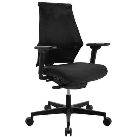 Drehstuhl mit Armlehnen schwarz / schwarz TOPSTAR SX10TW2MT00H