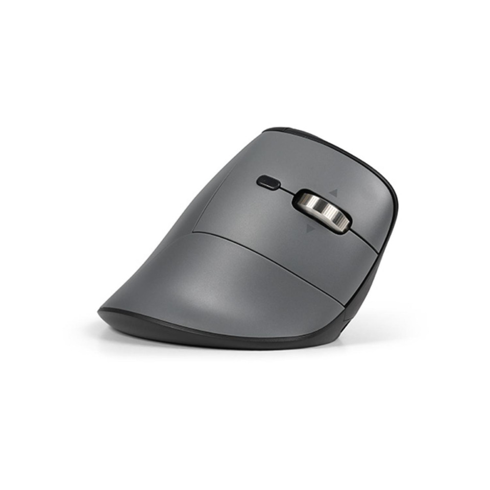 Maus, kabellos, Grau, Scrollrad, Ergonomisch