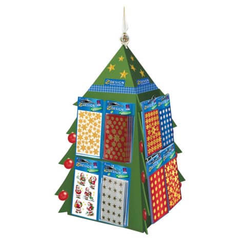 Display Weihnachtssticker, 160 Stück, sortiert AVERY ZWECKFORM 53013