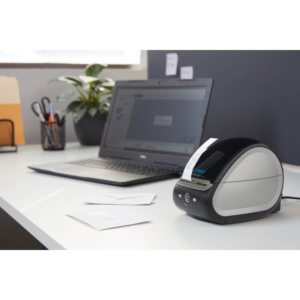 Etikettendrucker, Kassenscanner, Schwarz, Weiß, Kleiner Büro-Drucker