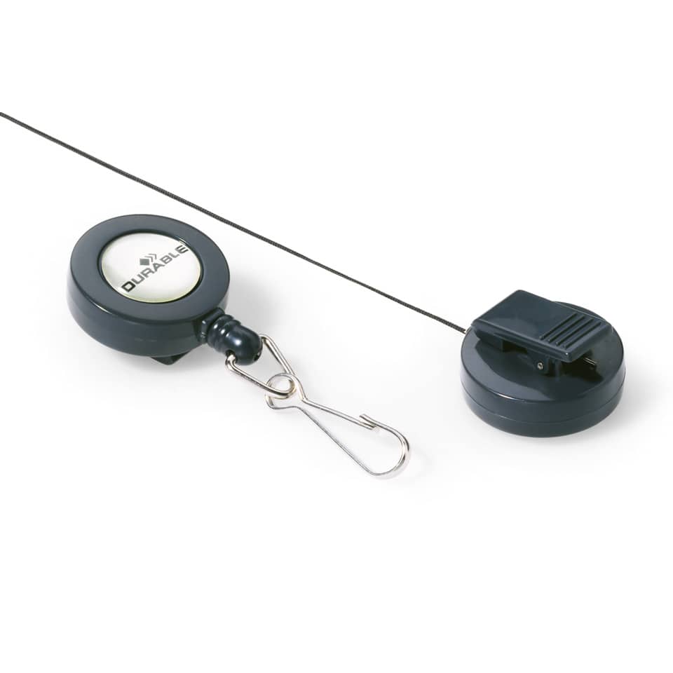  retractable, cord, clip, badge, lanyard