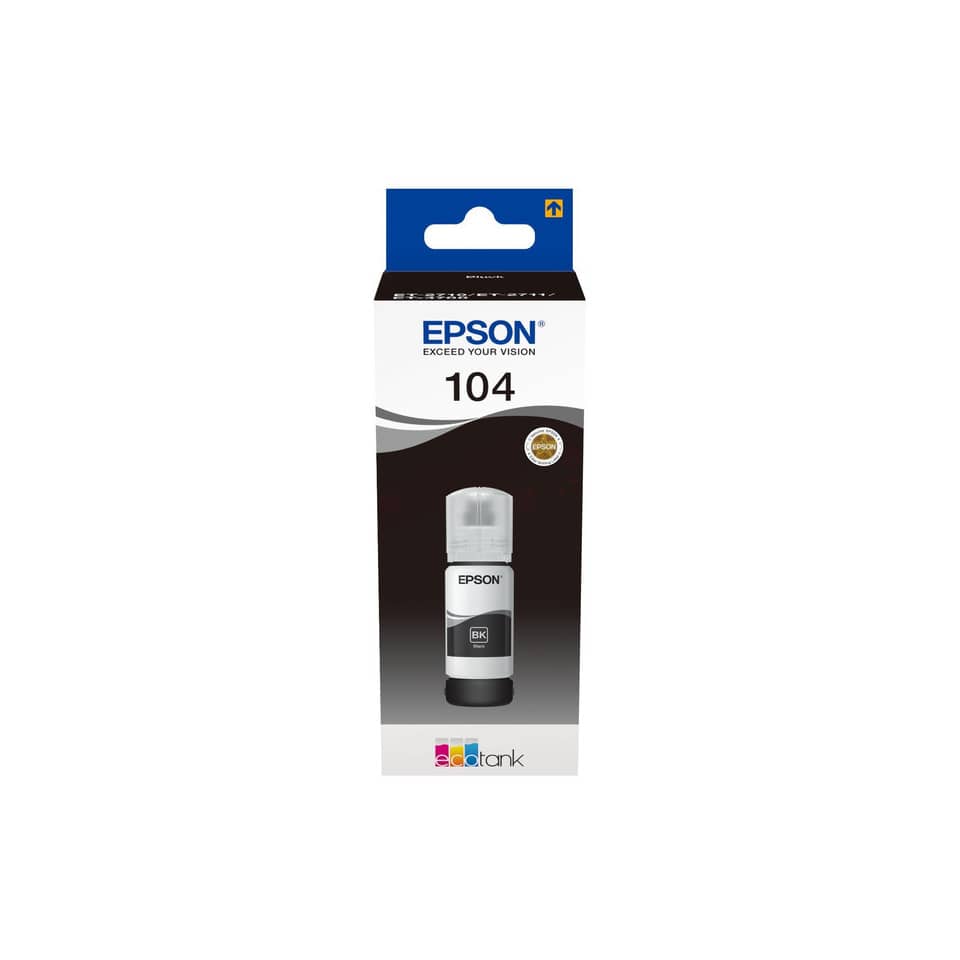 Tintenpatrone, Schwarz, EPSON, BK, 104
