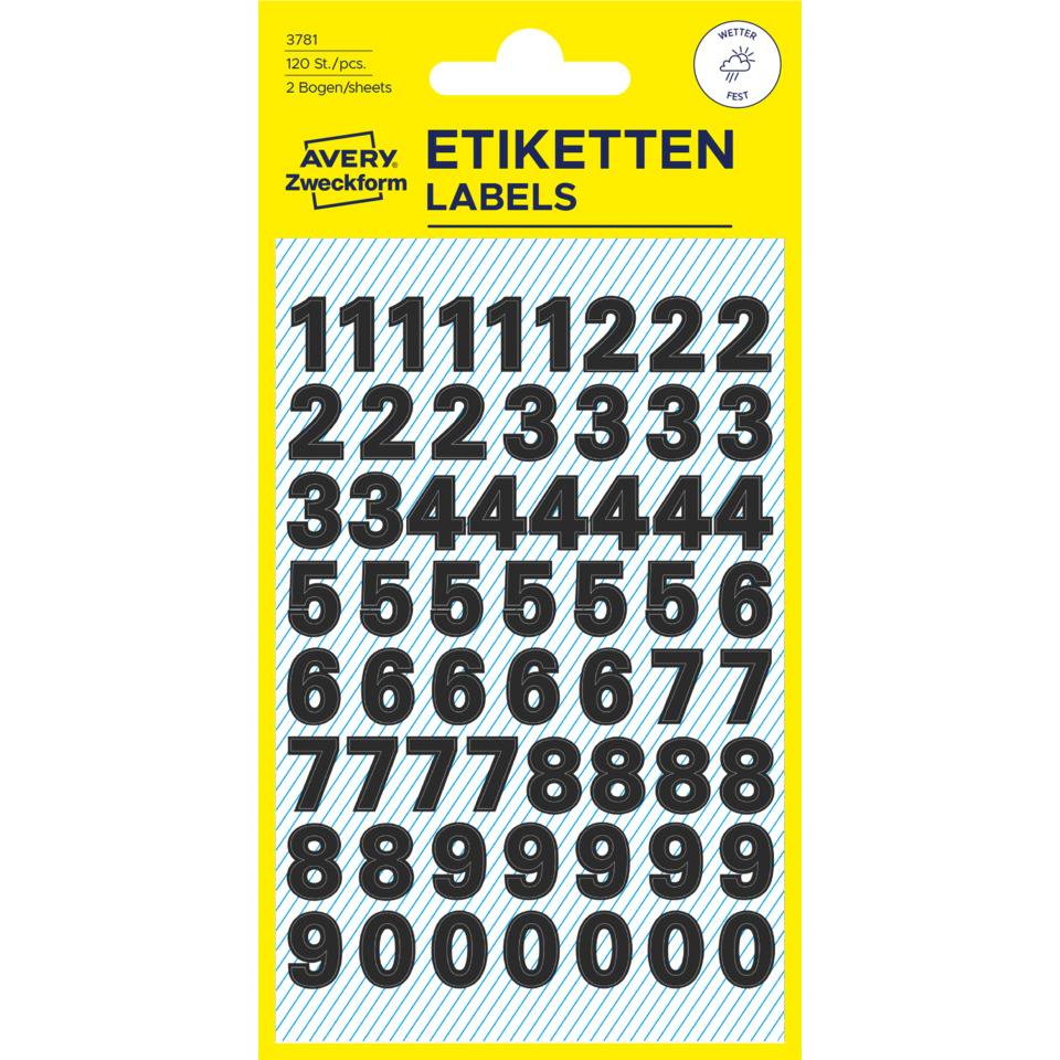 etiketten, labels, ziffern, nummern, aufkleber