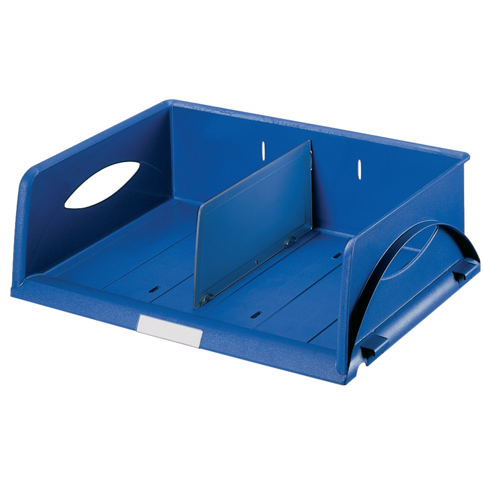 Ablagekorb, Büroorganizer, Schubladenorganizer, Ordnerhalter, Blau